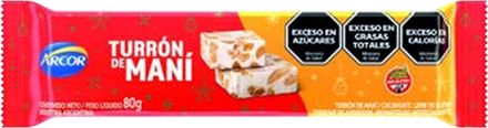 Turrón de maní Arcor
