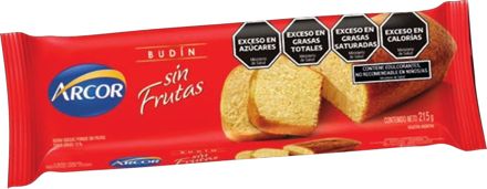Budín Arcor sin frutas