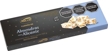 Turrón de almendras tipo Alicante