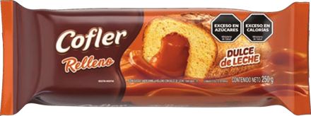 Budín Cofler relleno de dulce de leche