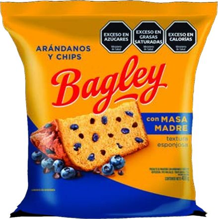 Pan dulce Bagley arándanos y chips